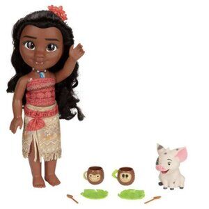 Moana Doll Disney Princess Tea Time with Pua Figure and Teacups